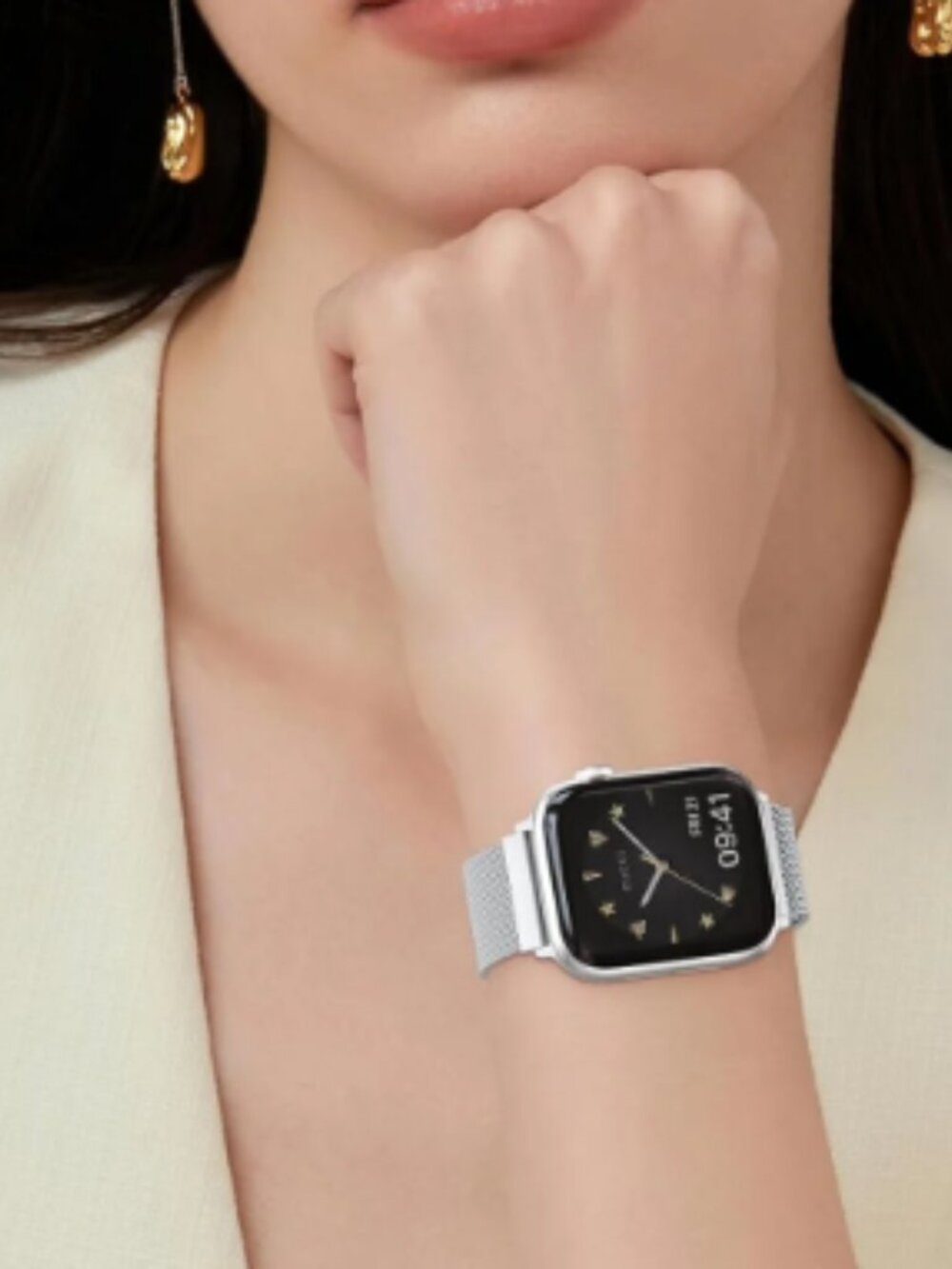 Silver Loop strap for Apple Watch 38-40-41MM